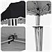 Tenda per feste a pop-up 195 x 195 x 245 cm Antracite - Foto miniatura 9