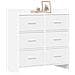 Credenza Bianco 75 x 33 x 80 cm Legno ingegnerizzato - Foto miniatura 2
