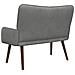 Sofa a Due Posti Grigio scuro 115 x 61 x 87 cm Velluto - Foto miniatura 6