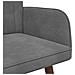 Sofa a Due Posti Grigio scuro 115 x 61 x 87 cm Velluto - Foto miniatura 7