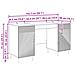Scrivania Rovere Fumo 142,5 x 50 x 75 cm Legno ingegnerizzato - Foto miniatura 8