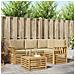 Set di divani da esterno 5 pcs Bianco e Beige 59 x 59 x 37 cm - Foto miniatura 2