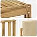 Set di divani da esterno 5 pcs Bianco e Beige 59 x 59 x 37 cm - Foto miniatura 6
