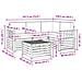 Set di divani da esterno 5 pcs Bianco e Beige 59 x 59 x 37 cm - Foto miniatura 7
