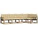 Set di divani da esterno con cuscino 5 pcs Bianco e Beige - Foto miniatura 1