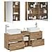 Set di mobili per il bagno 5 pcs Rovere Artigianale - Foto miniatura 3