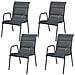 Set Mobili Da Giardino 5 Pz 80x71 Cm Nero - Foto miniatura 5