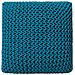 Pouf Poggiapiedi In Tessuto Blu 50 X 50 X 31 Cm Conrad - Foto miniatura 16