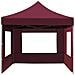 Gazebo Professionale Pieghevole Alluminio Pareti 4,5x3m Rosso - Foto miniatura 5