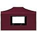 Gazebo Professionale Pieghevole Alluminio Pareti 4,5x3m Rosso - Foto miniatura 6