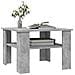 Tavolino da Salotto Grigio Cemento 60x60x42cm Legno Multistrato - Foto miniatura 4