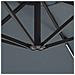 Ombrellone A Sbalzo Led 285 Cm Corval Grigio Grafite - Foto miniatura 11