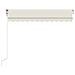 Tenda Automatica con Sensore Vento e LED 350x250 cm Crema - Foto miniatura 4