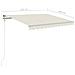 Tenda Automatica con Sensore Vento e LED 350x250 cm Crema - Foto miniatura 5