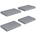 Scaffali A Parete 4 Pz Grigi 40x23x3,8 Cm In Mdf - Foto miniatura 2