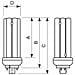 MASTER PL-T 4 Pin, 4P, GX24q-2, Bianco, A, Bianco caldo, Bianco - Foto miniatura 2