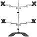ARMQUADSS supporto da tavolo per Tv a schermo piatto 81,3 cm (32") Libera installazione Nero, Argento - Foto miniatura 2