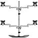 ARMQUADSS supporto da tavolo per Tv a schermo piatto 81,3 cm (32") Libera installazione Nero, Argento - Foto miniatura 1
