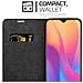 Custodia Compatibile Con Xiaomi Redmi 8a In Nero Di Notte - Coperchio Protettiva Con Chiusura Magnetica, Funzione Stand E Tasca Per Le Carte - Foto miniatura 4