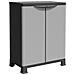 Armadietto In Plastica 68x39x92 Cm Design Rattan - Foto miniatura 2