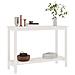 Tavolo Consolle Bianco 110x40x80 cm in Legno Massello di Pino - Foto miniatura 2
