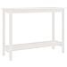 Tavolo Consolle Bianco 110x40x80 cm in Legno Massello di Pino - Foto miniatura 1
