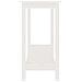 Tavolo Consolle Bianco 110x40x80 cm in Legno Massello di Pino - Foto miniatura 3