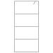 Parete Doccia Walk In Argento 90x195 Cm Vetro Trasparente Esg - Foto miniatura 3