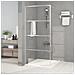 Parete Doccia Walk In Argento 90x195 Cm Vetro Trasparente Esg - Foto miniatura 1