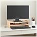 Supporto Per Monitor 50x27x15 Cm In Legno Massello Di Pino - Foto miniatura 1