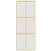 Porta Scorrevole Dorata 76x205 Vetro Smerigliato Esg Alluminio - Foto miniatura 2