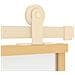 Porta Scorrevole Dorata 76x205 Vetro Smerigliato Esg Alluminio - Foto miniatura 6