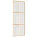 Porta Scorrevole Dorata 76x205 Vetro Smerigliato Esg Alluminio - Foto miniatura 1