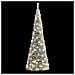 Albero Di Natale Artificiale Pop-up Neve Fioccata 100 Led 150cm - Foto miniatura 2