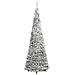 Albero Di Natale Artificiale Pop-up Neve Fioccata 100 Led 150cm - Foto miniatura 6
