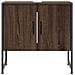 Mobile Lavabo Bagno Rovere Marrone 60x33x60cm Legno Multistrato - Foto miniatura 2