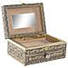 Scatola-portagioie Dkd Home Decor 17,5 X 12,5 X 8,5 Cm Champagne Beige Legno Alluminio - Foto miniatura 3