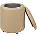 Pouf Contenitore Maryland Pelle Sintetica Beige - Foto miniatura 6