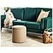 Pouf Contenitore Maryland Pelle Sintetica Beige - Foto miniatura 1