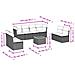 Set Divani da Giardino 9 pz con Cuscini Nero in Polyrattan - Foto miniatura 3