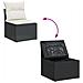 Set Divani da Giardino 9 pz con Cuscini Nero in Polyrattan - Foto miniatura 9