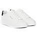 Vulcanized Lace Up Leisure Trainers Sneakers Pelle Scarpe Donna Bianco Eu 39, Hw0hw02037 0li - Foto miniatura 1