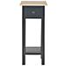 Lusso Casadino -  Tavolino Laterale Nero 27x27x65,5 Cm In Legno - Foto miniatura 3