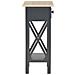 Lusso Casadino -  Tavolino Laterale Nero 27x27x65,5 Cm In Legno - Foto miniatura 4