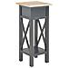 Lusso Casadino -  Tavolino Laterale Nero 27x27x65,5 Cm In Legno - Foto miniatura 5