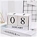 Calendario Perpetuo Da Tavolo In Legno White - Foto miniatura 2