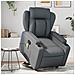Poltrona Alzapersona Reclinabile Massaggio Grigio Similpelle - Foto miniatura 2