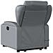 Poltrona Alzapersona Reclinabile Massaggio Grigio Similpelle - Foto miniatura 5