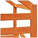 Letto a Soppalco con Tetto Cera 75x190cm Legno Massello di Pino - Foto miniatura 9