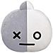 Peluche Modello Viso Di Van 32cm Ultra-morbido In Poliestere, Bianco / Grigio - Foto miniatura 1
